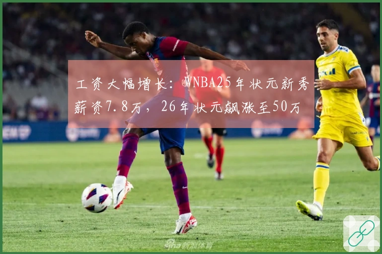 工资大幅增长：WNBA25年状元新秀薪资7.8万，26年状元飙涨至50万